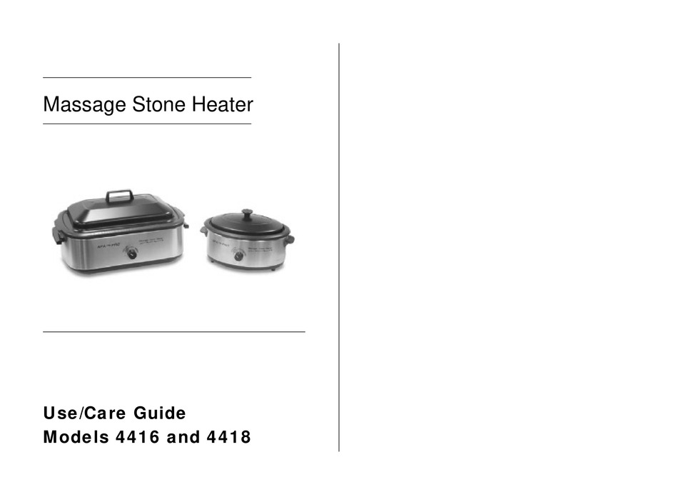 NESCO SPA PRO 4416 USE & CARE MANUAL Pdf Download ManualsLib