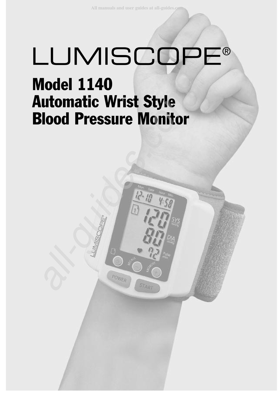 LUMISCOPE 1140 QUICK REFERENCE Pdf Download ManualsLib