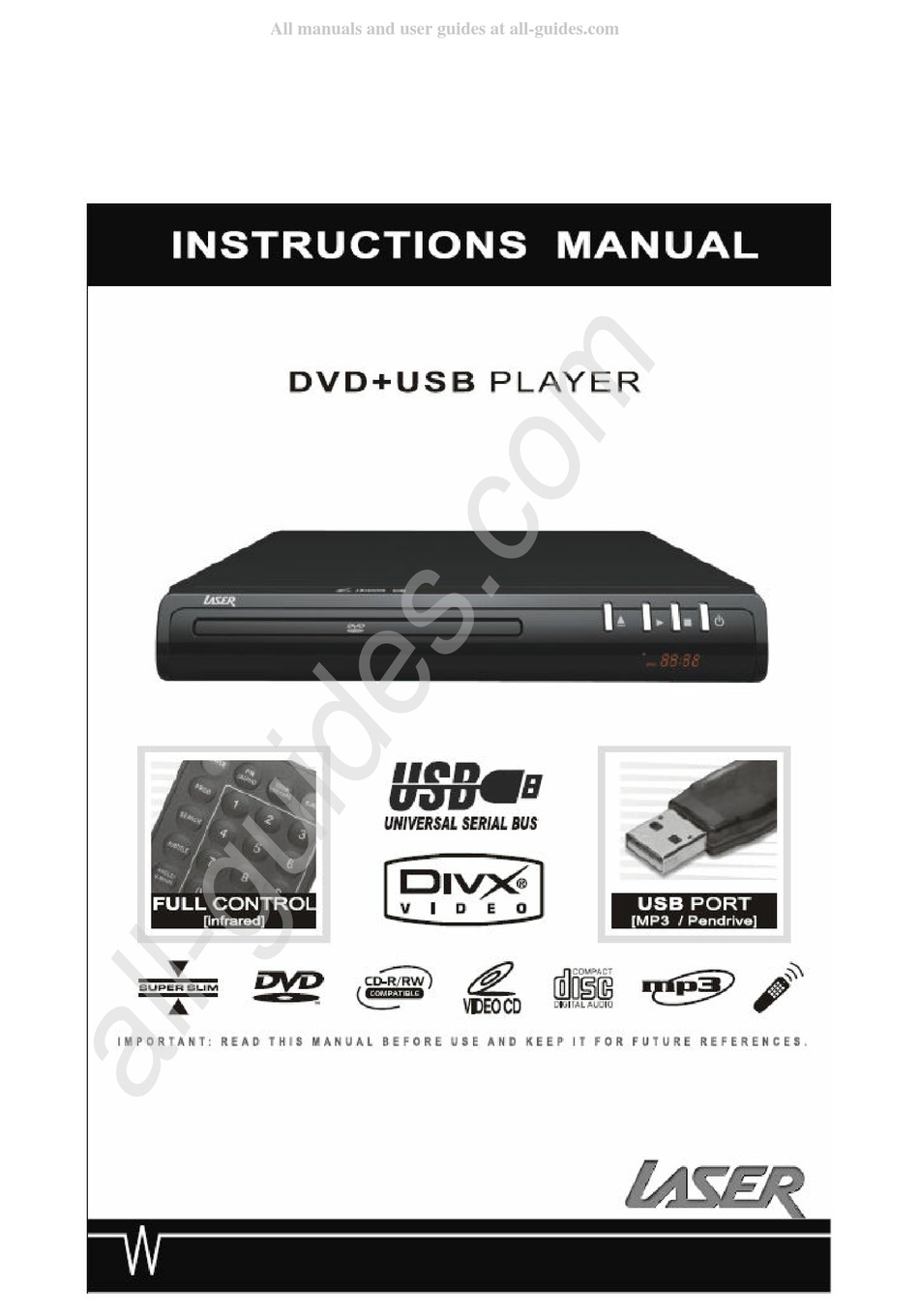 LASER DVDHD007 INSTRUCTION MANUAL Pdf Download ManualsLib
