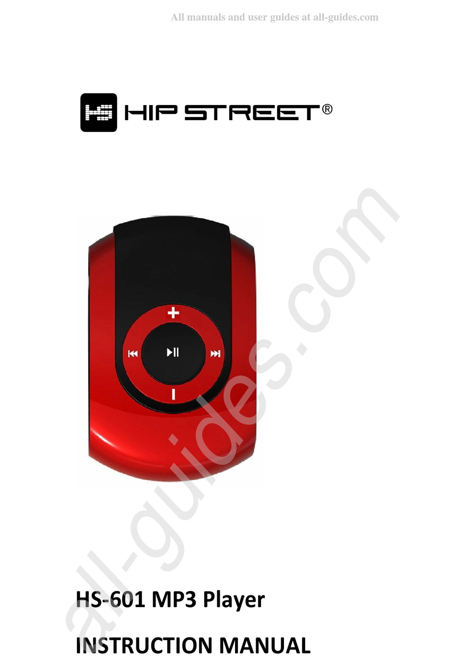 HIP STREET HS601 INSTRUCTION MANUAL Pdf Download ManualsLib