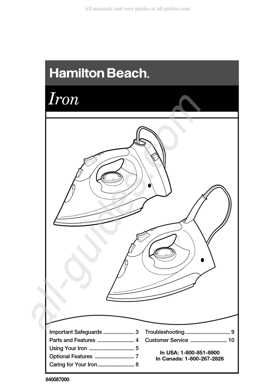 HAMILTON BEACH 14600 TROUBLESHOOTING MANUAL Pdf Download | ManualsLib