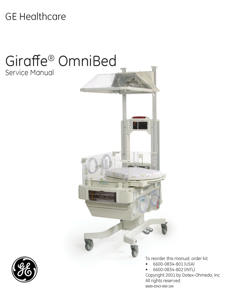 Ge Giraffe Omnibed Service Manual Pdf Download Manualslib