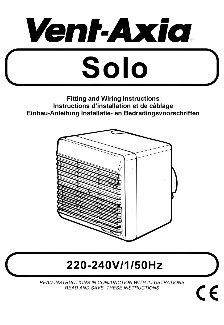 VENTAXIA SOLO SERIES FITTING AND WIRING INSTRUCTIONS Pdf Download