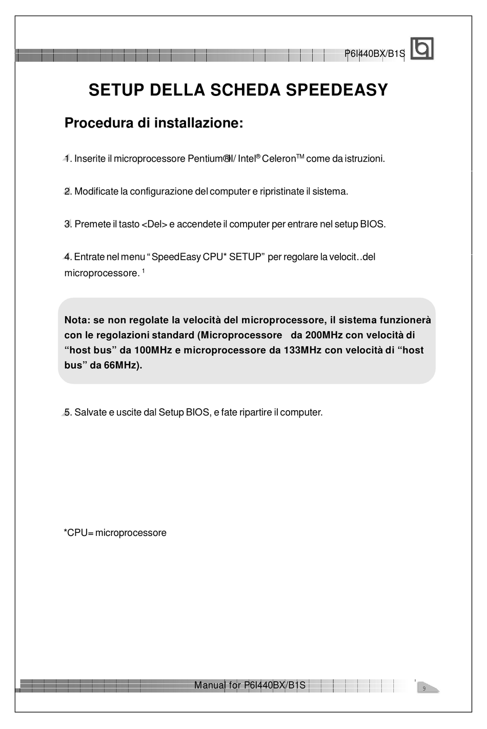 Qdi P6i440bx B1s Manual Pdf Download Manualslib