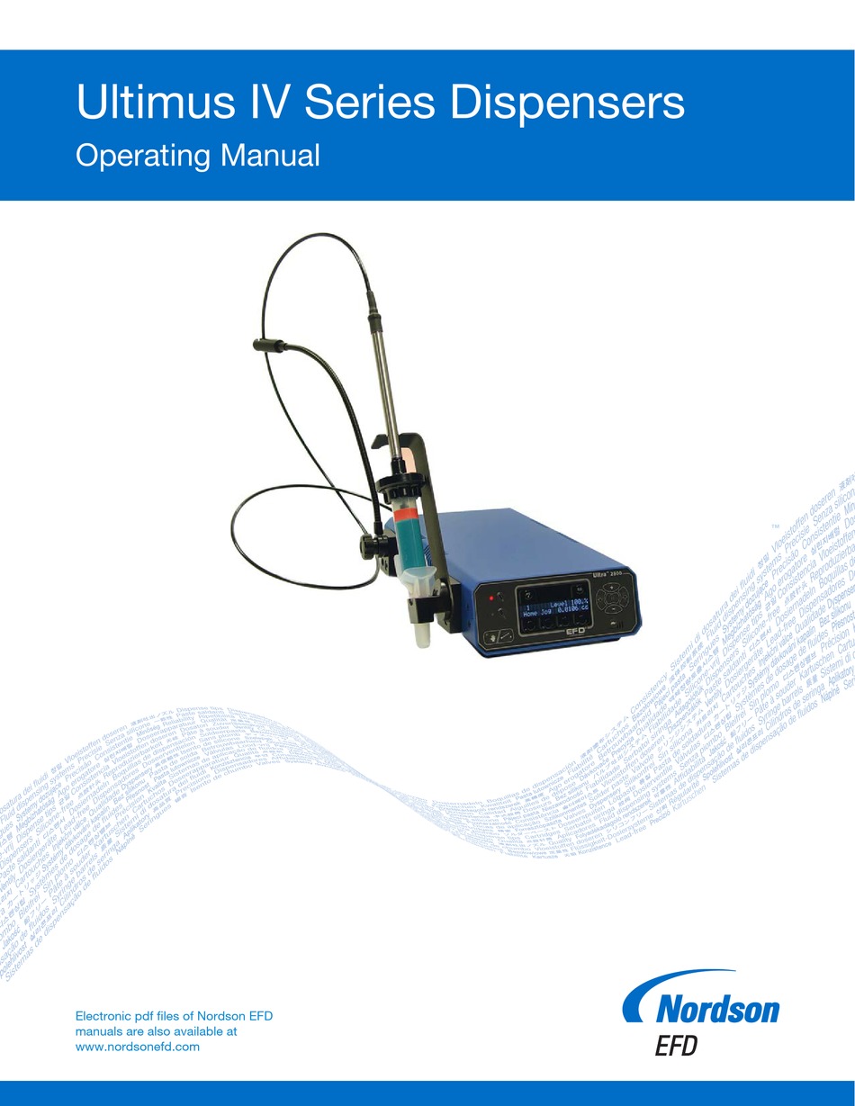 NORDSON EFD ULTIMUS IV SERIES OPERATING MANUAL Pdf Download | ManualsLib