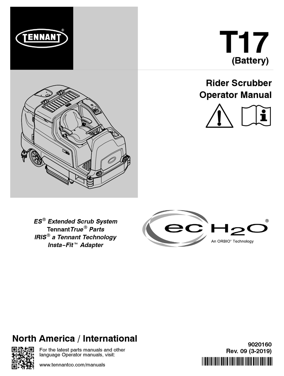 TENNANT T17 OPERATOR'S MANUAL Pdf Download | ManualsLib