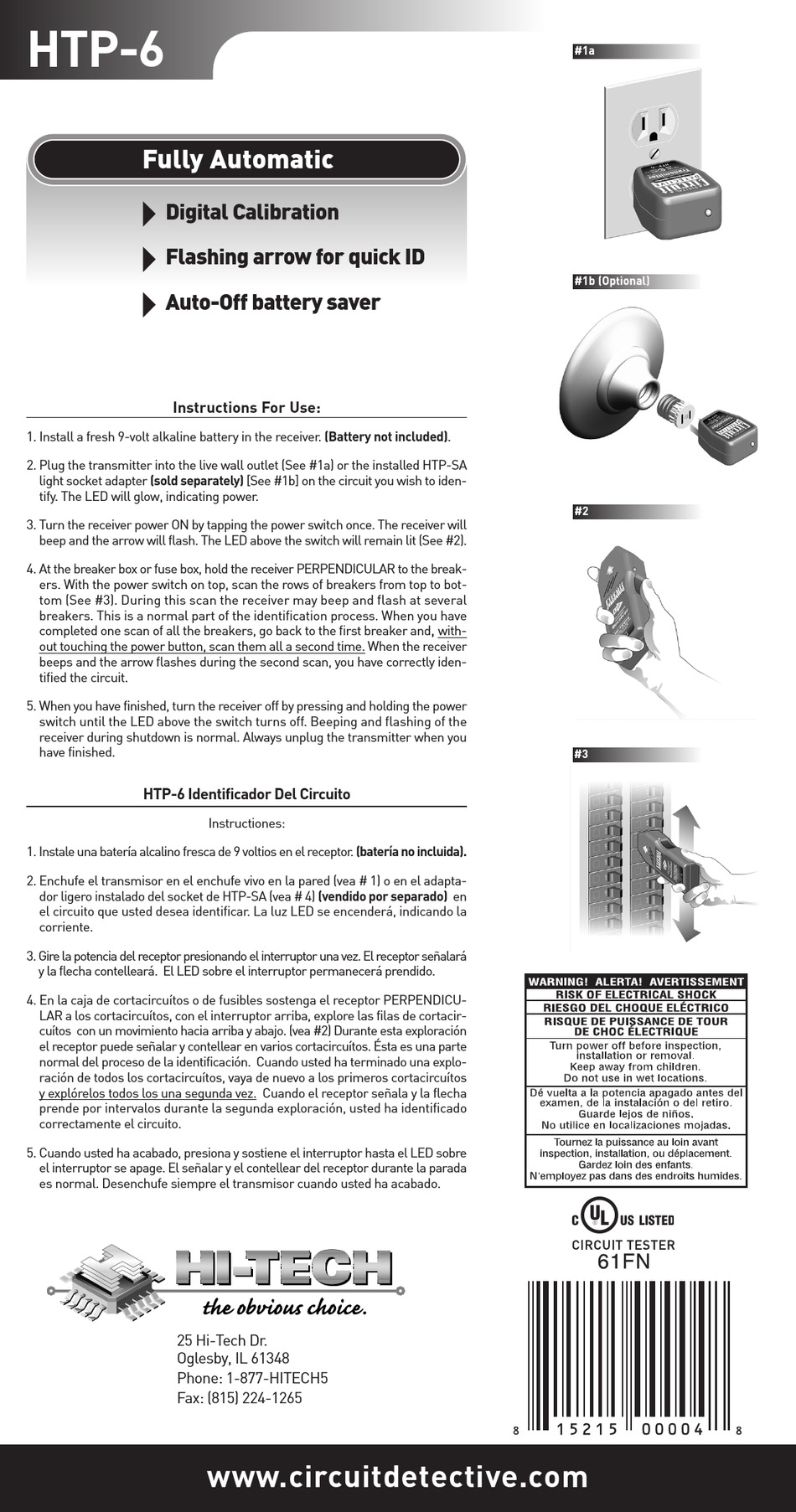 HITECH HTP6 INSTRUCTIONS FOR USE Pdf Download ManualsLib