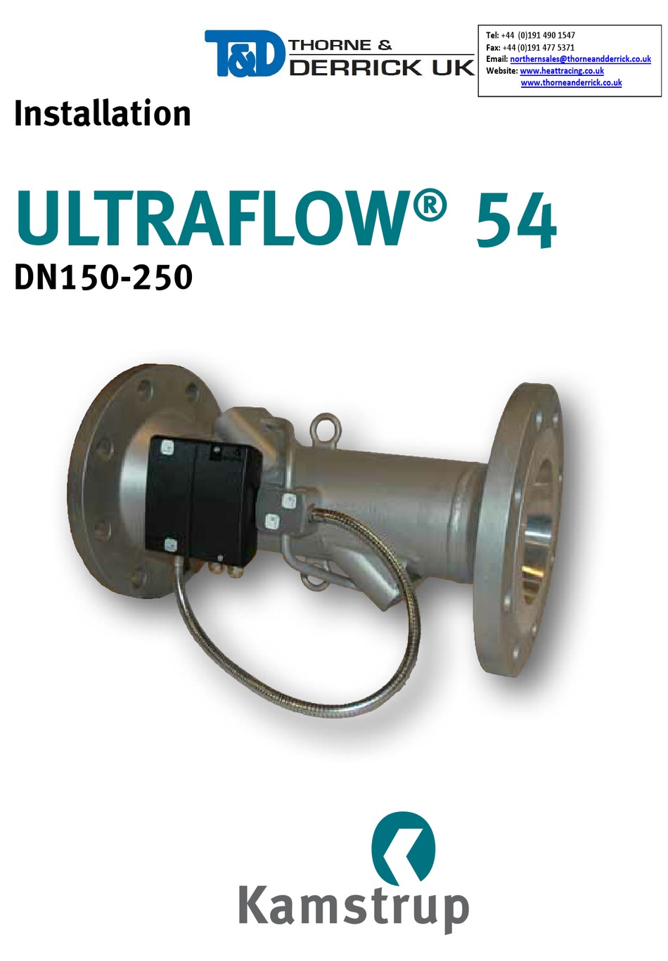 THORNE & DERRICK KAMSTRUP ULTRAFLOW 54 INSTALLATION MANUAL Pdf Download ...