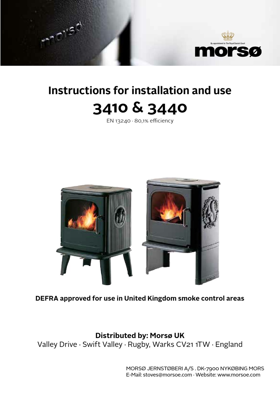 MORSO 3410 INSTRUCTIONS FOR INSTALLATION AND USE MANUAL Pdf Download