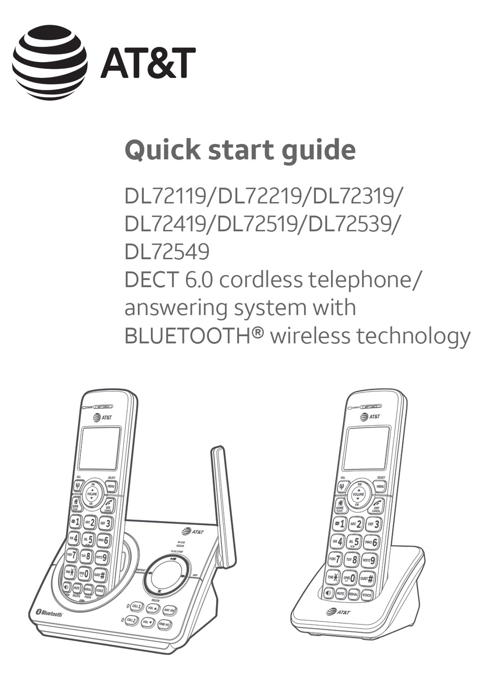 AT&T DL72119 QUICK START MANUAL Pdf Download | ManualsLib
