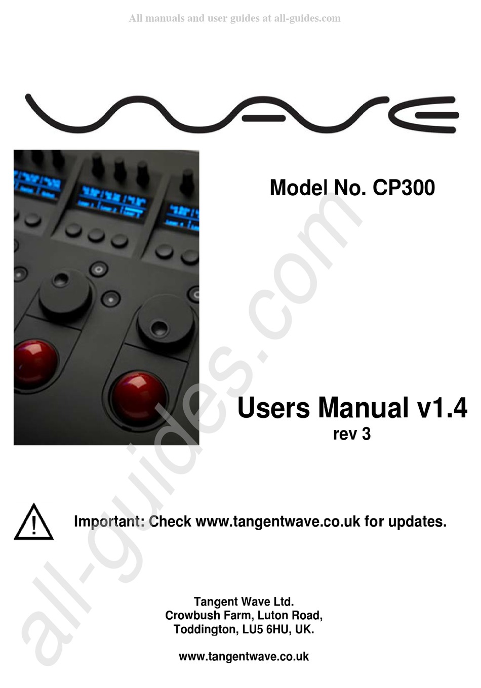 TANGENT WAVE CP300 USER MANUAL Pdf Download | ManualsLib