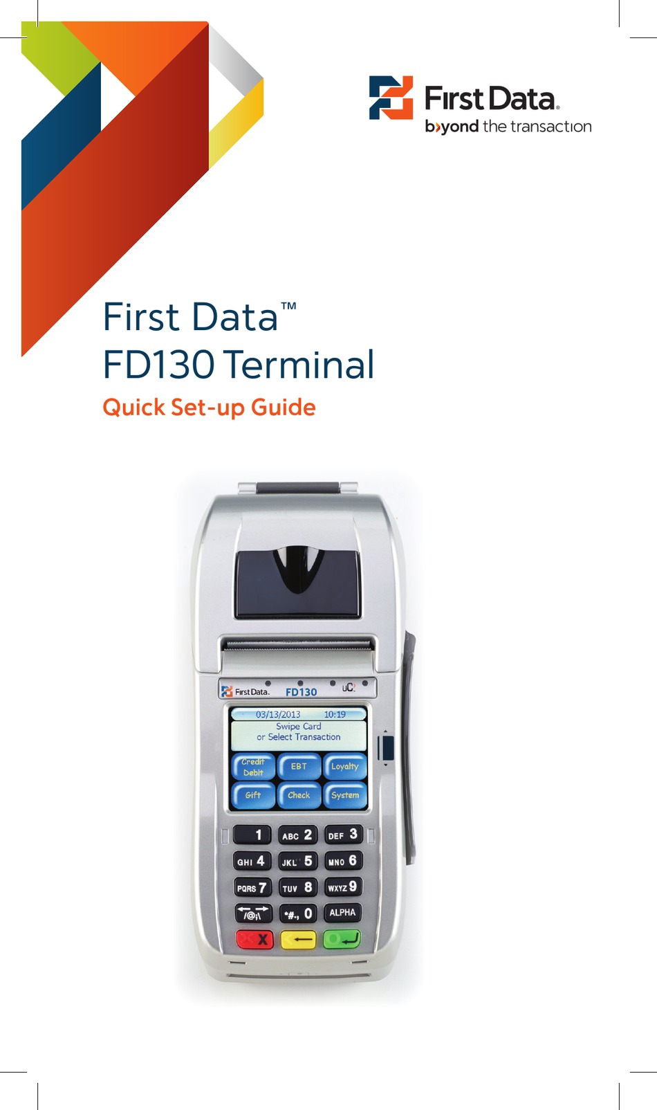 first data emv card reader fd100