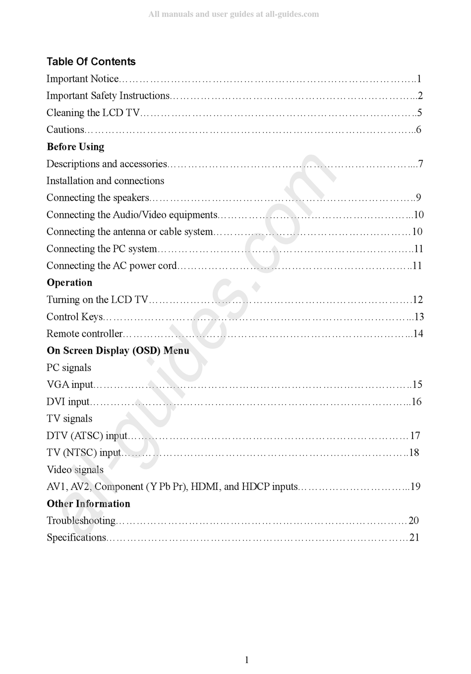SCEPTRE X37SVNAGA MANUAL Pdf Download ManualsLib