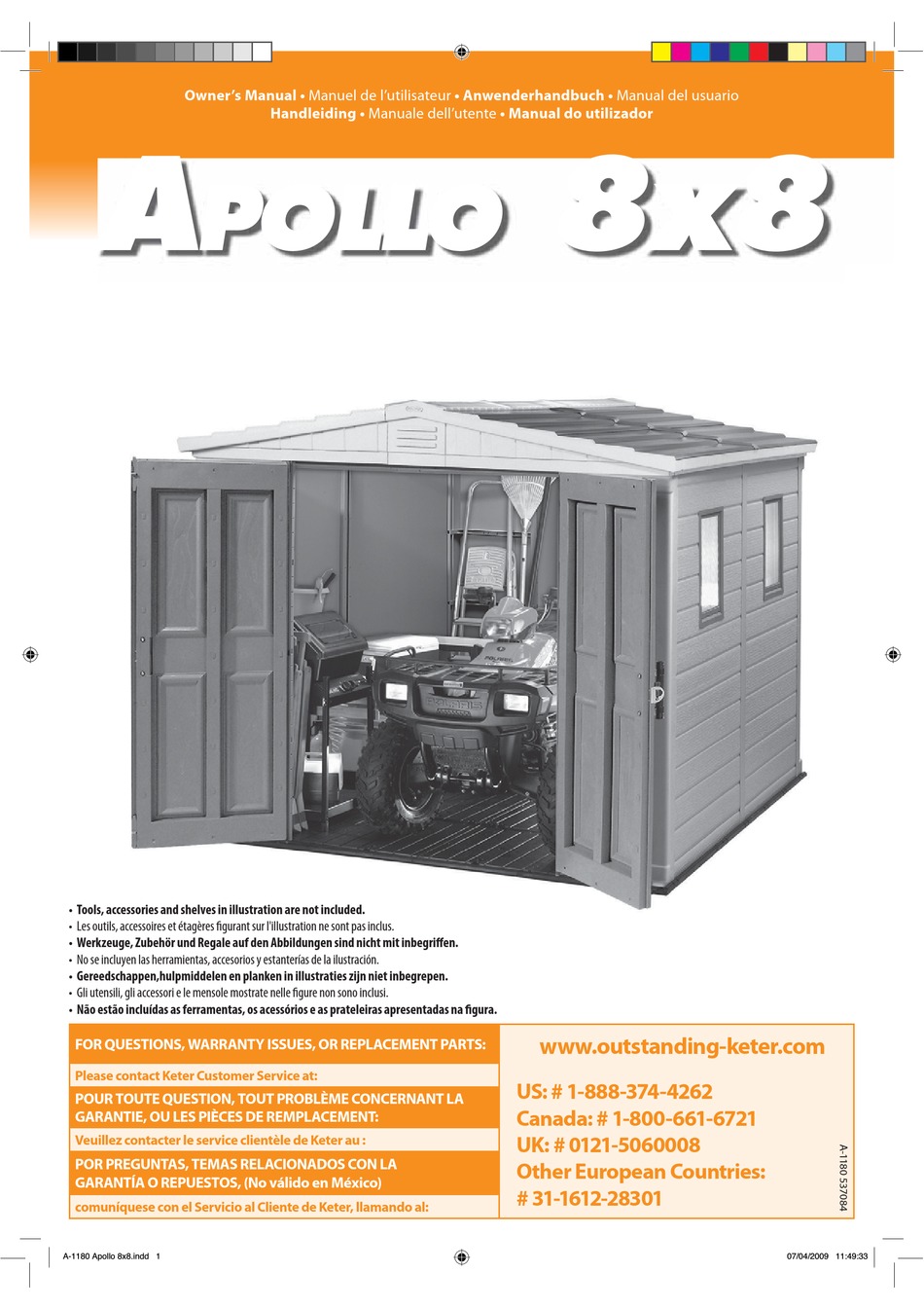 KETER APOLLO OWNER'S MANUAL Pdf Download ManualsLib