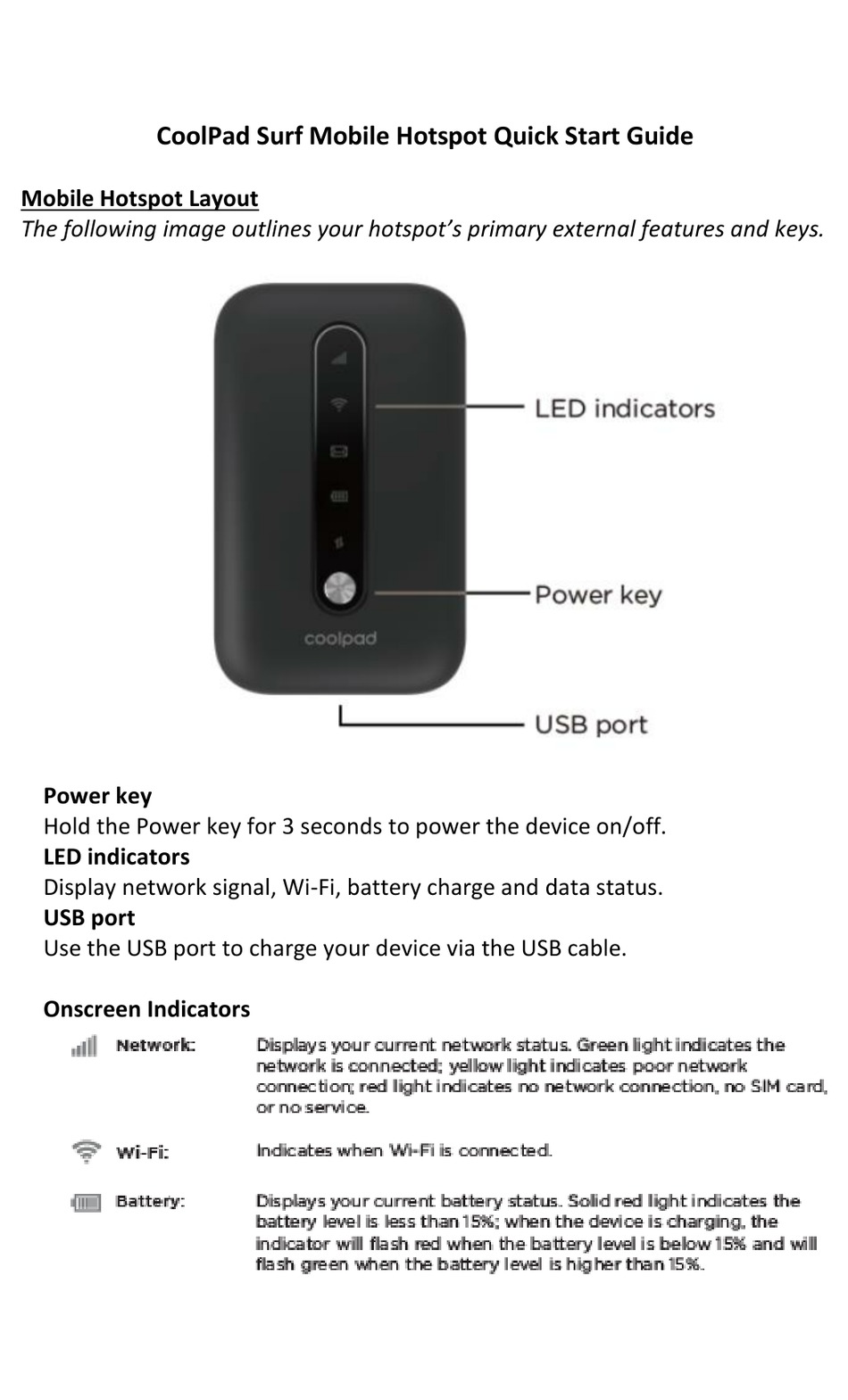 coolpad surf hotspot setup