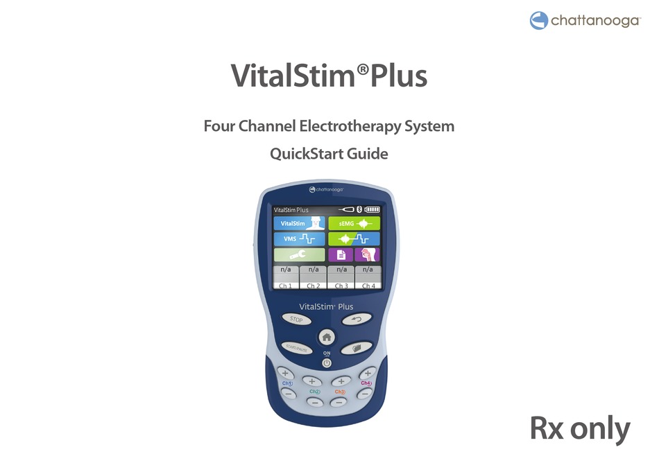 Chattanooga Vitalstim Plus Quick Start Manual Pdf Download Manualslib