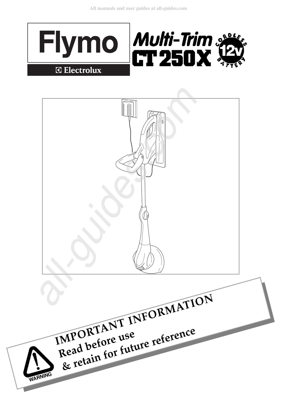 ELECTROLUX FLYMO MULTI-TRIM CT250X Pdf Download | ManualsLib
