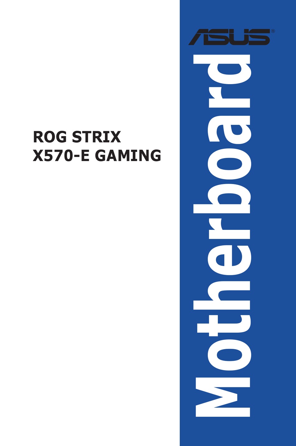Asus Rog Strix X570 E Gaming User Manual Pdf Download Manualslib
