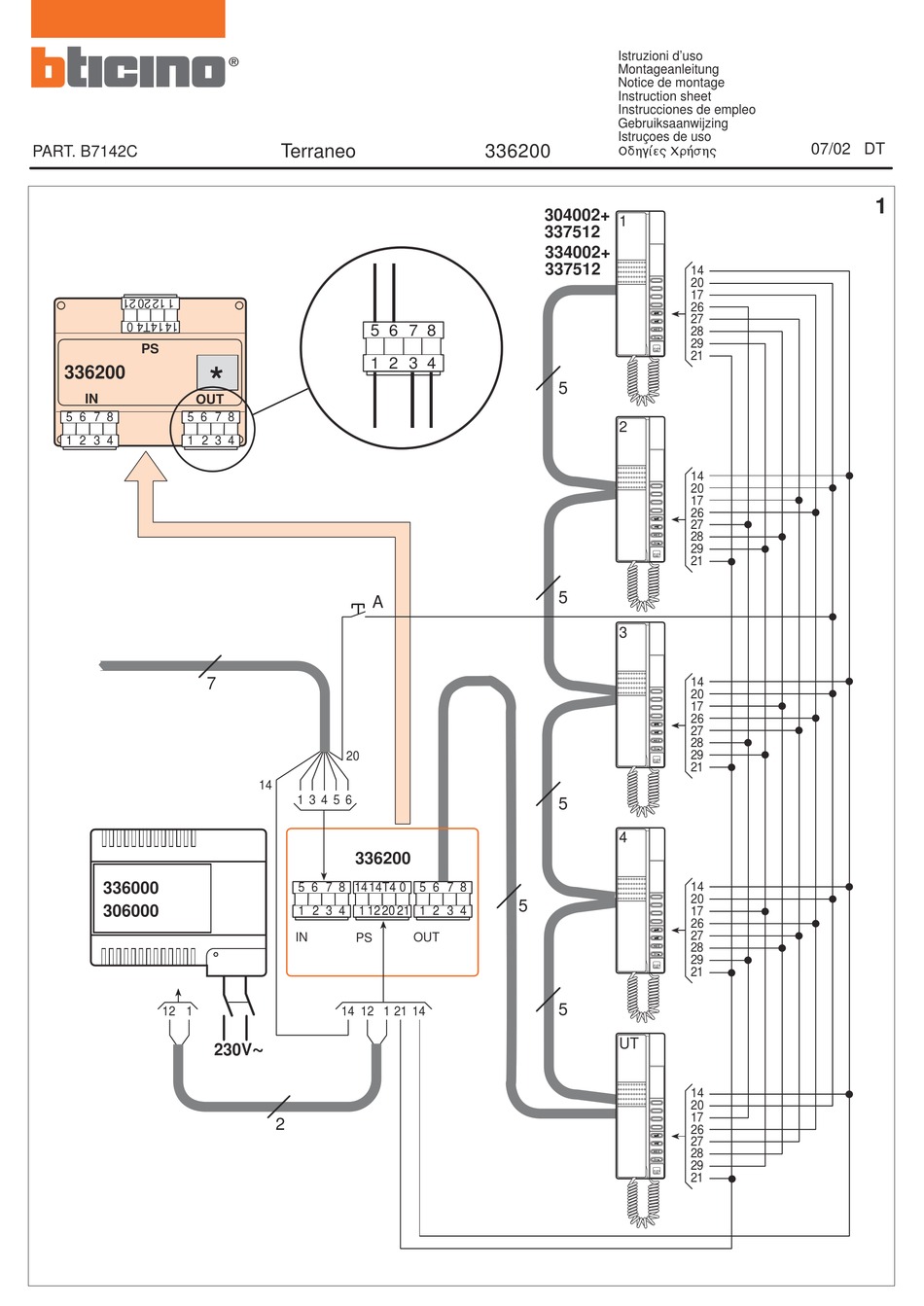 Bticino Intercom Wiring Diagram - Wiring Diagram