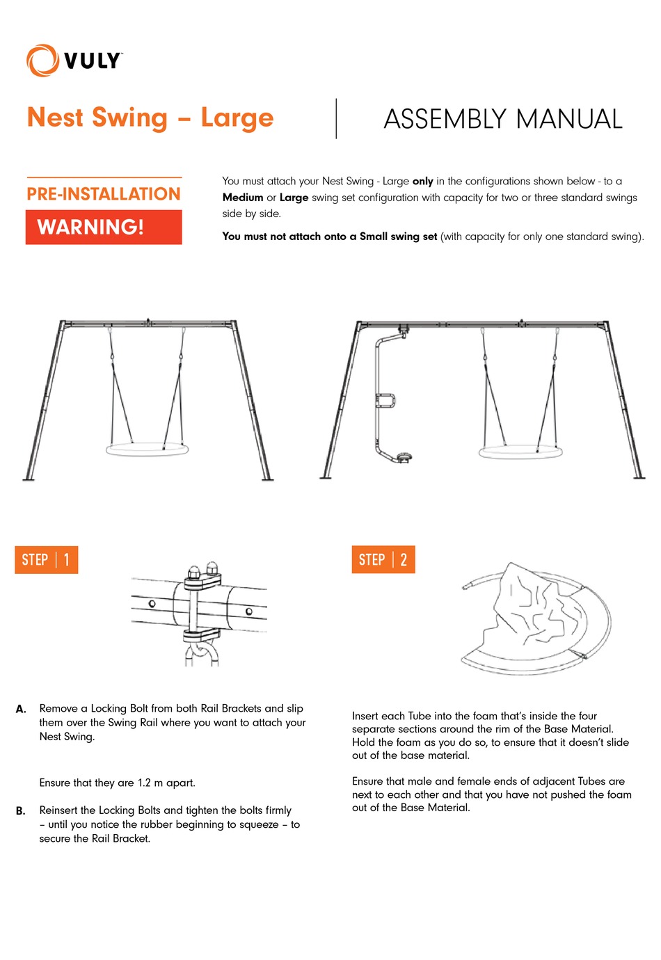 VULY NEST SWING LARGE ASSEMBLY MANUAL Pdf Download ManualsLib