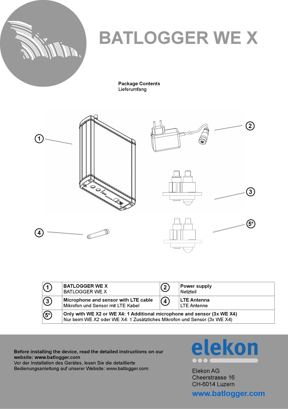 ELEKON BATLOGGER WE X MANUAL Pdf Download | ManualsLib