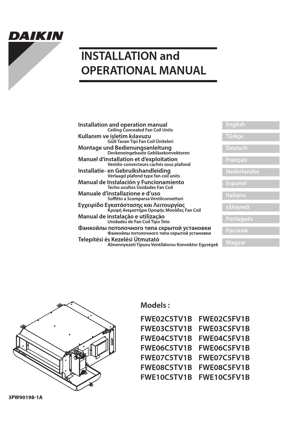 Installation operation manual. Daikin fwe02ctr. Кондиционер Daikin b-8400. FWE 03 c5 FV 1b инструкция. Daikin operating manual.