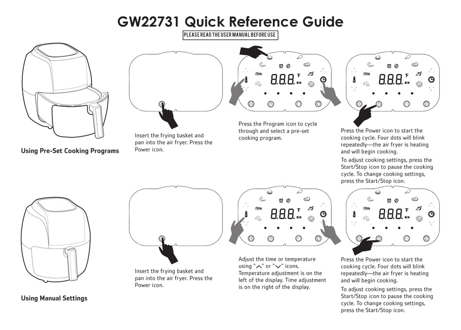 gowise air fryer manual