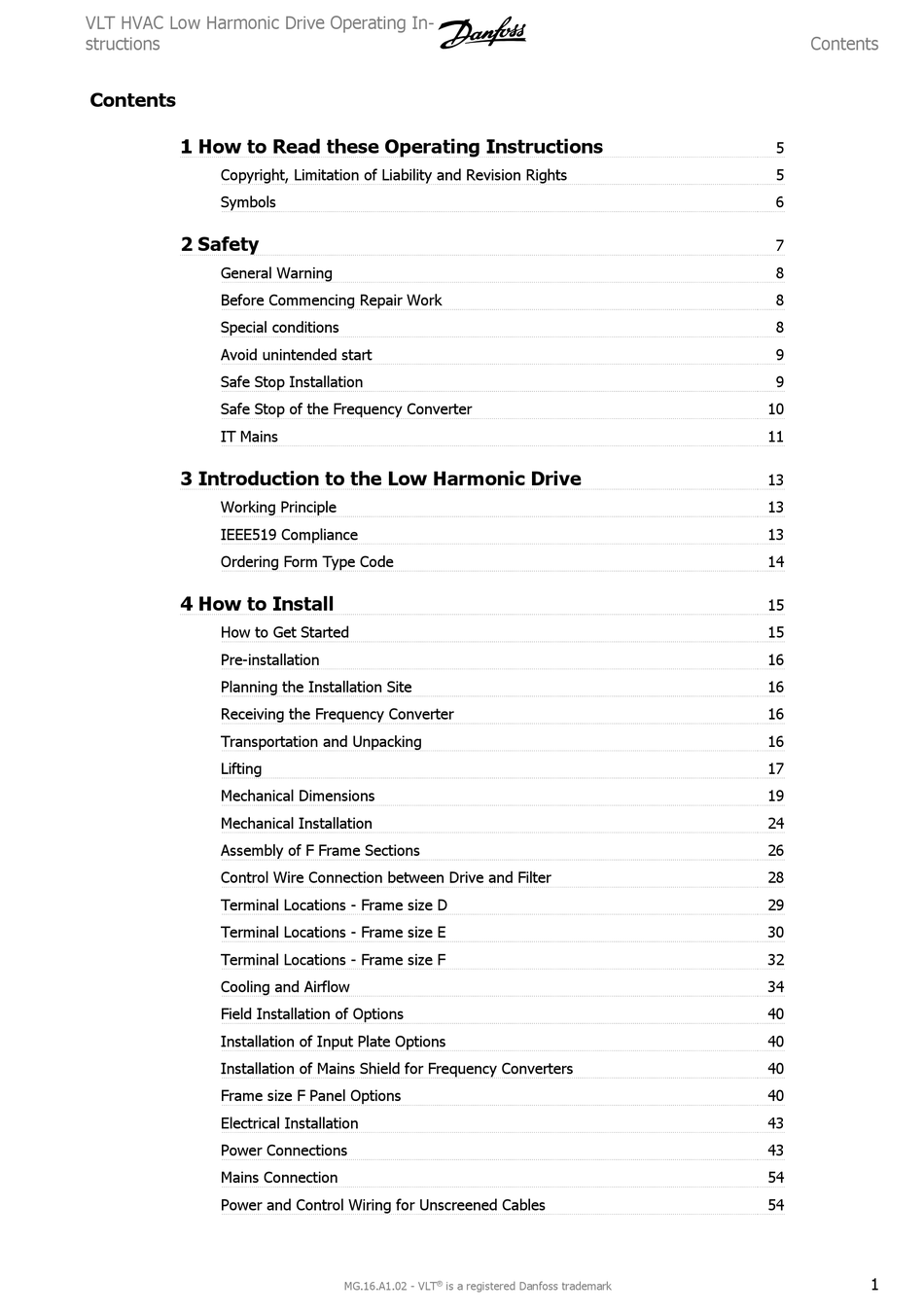 DANFOSS VLT FC 102 OPERATING INSTRUCTIONS MANUAL Pdf Download | ManualsLib