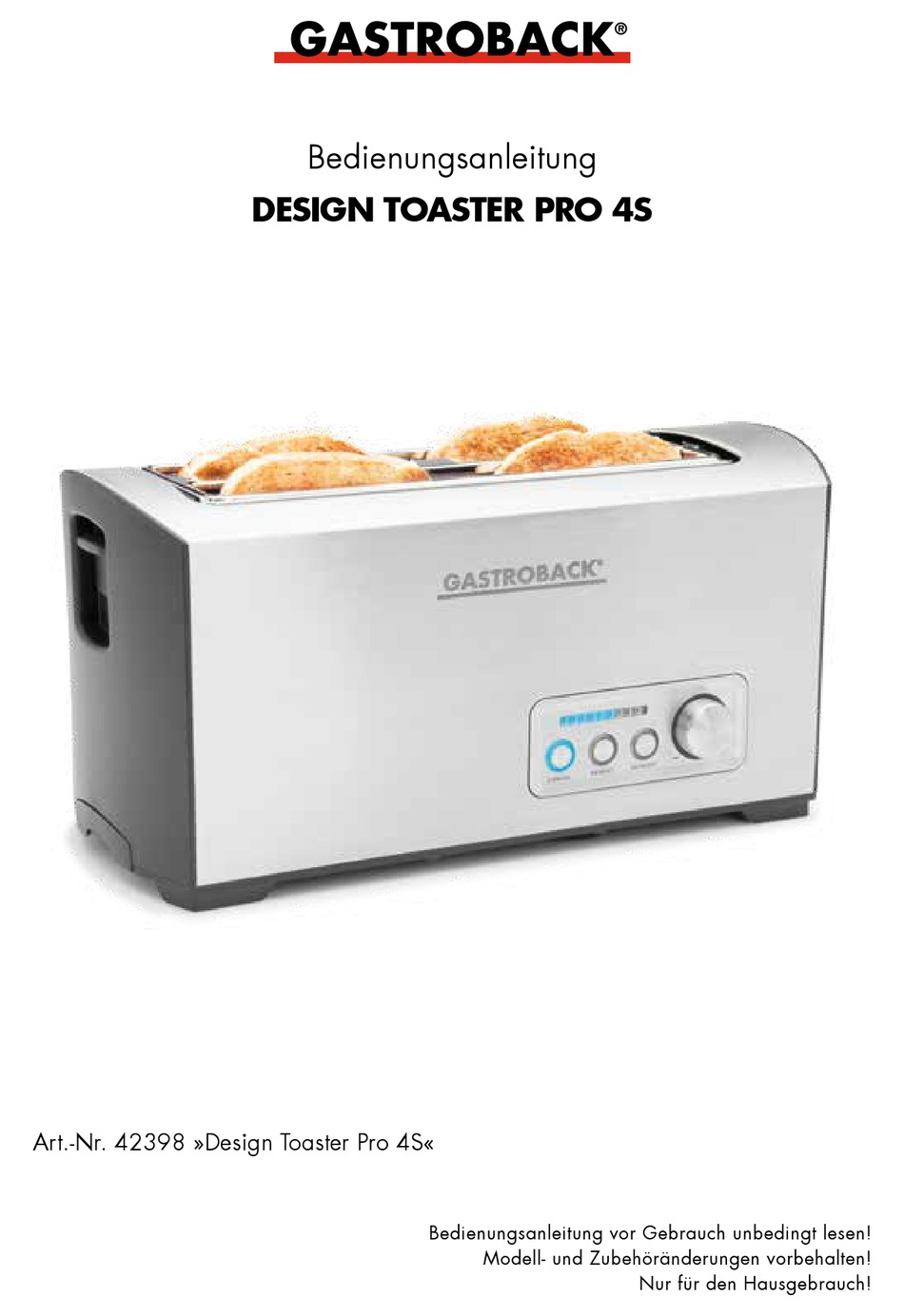 DESIGN TOASTER DIGITAL 4S