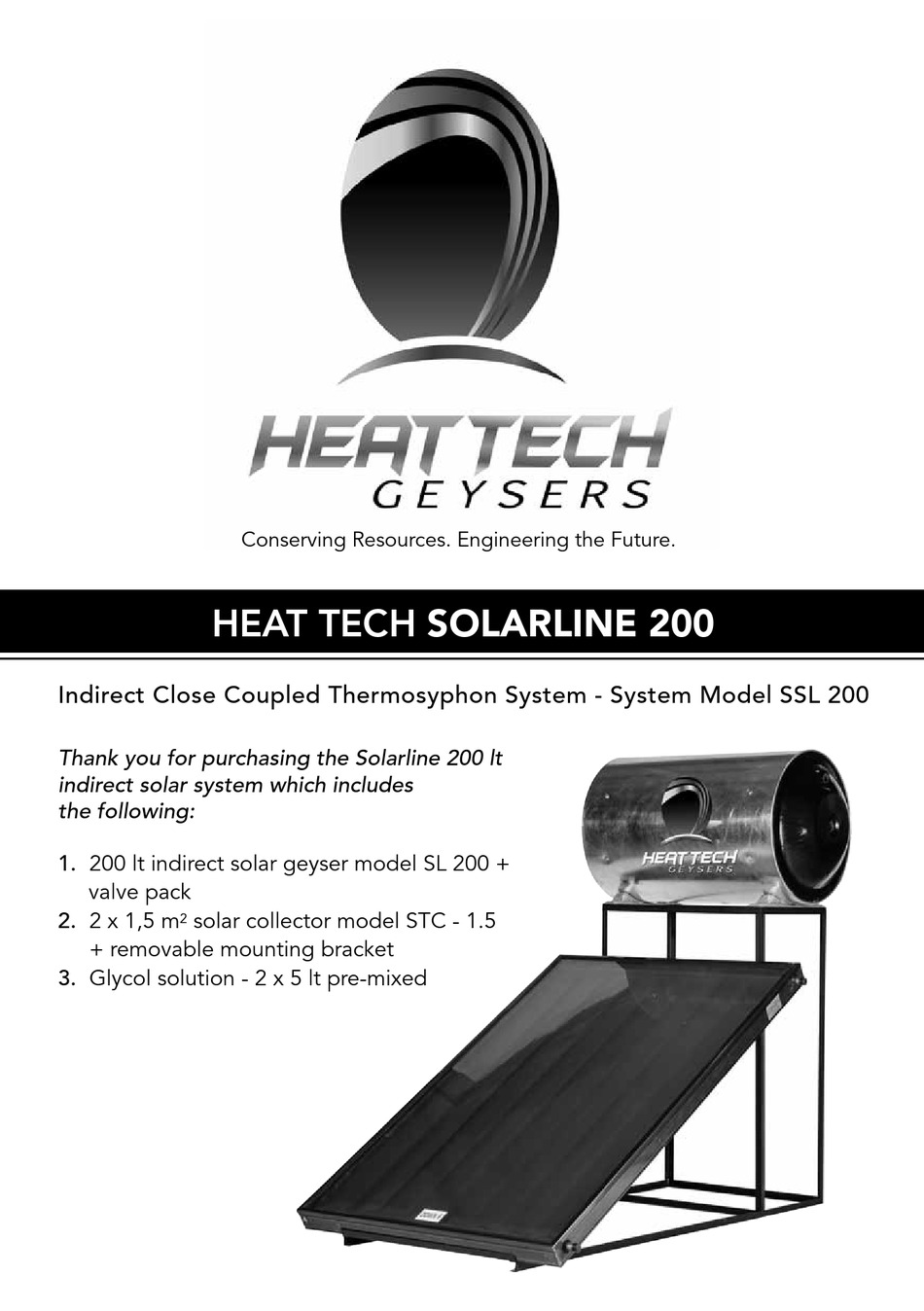 HEAT-TECH SOLARLINE SSL 200 USER MANUAL Pdf Download | ManualsLib