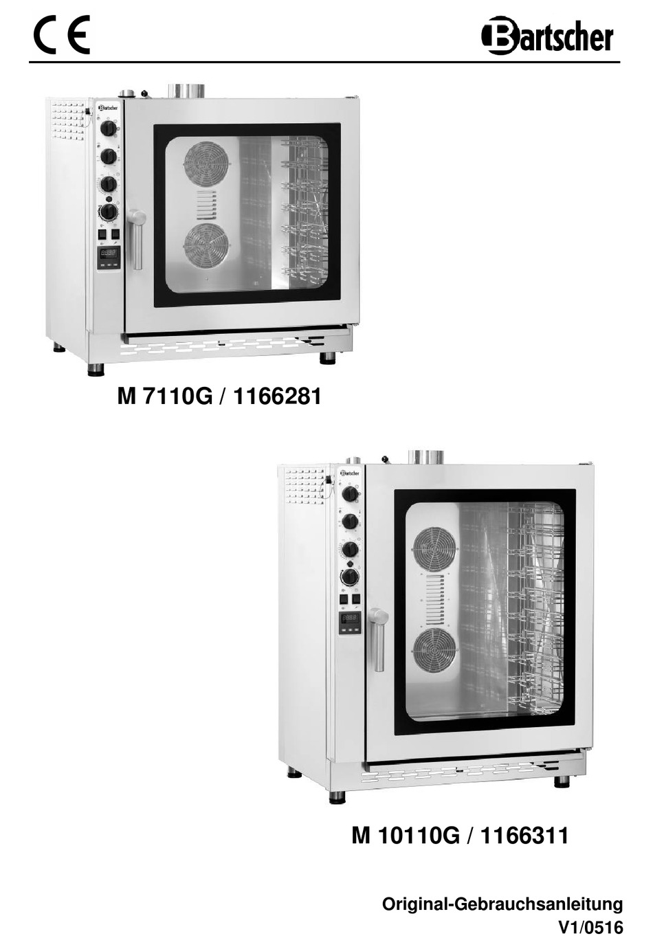 BARTSCHER M 7110G / 1166281 INSTRUCTION MANUAL Pdf Download | ManualsLib