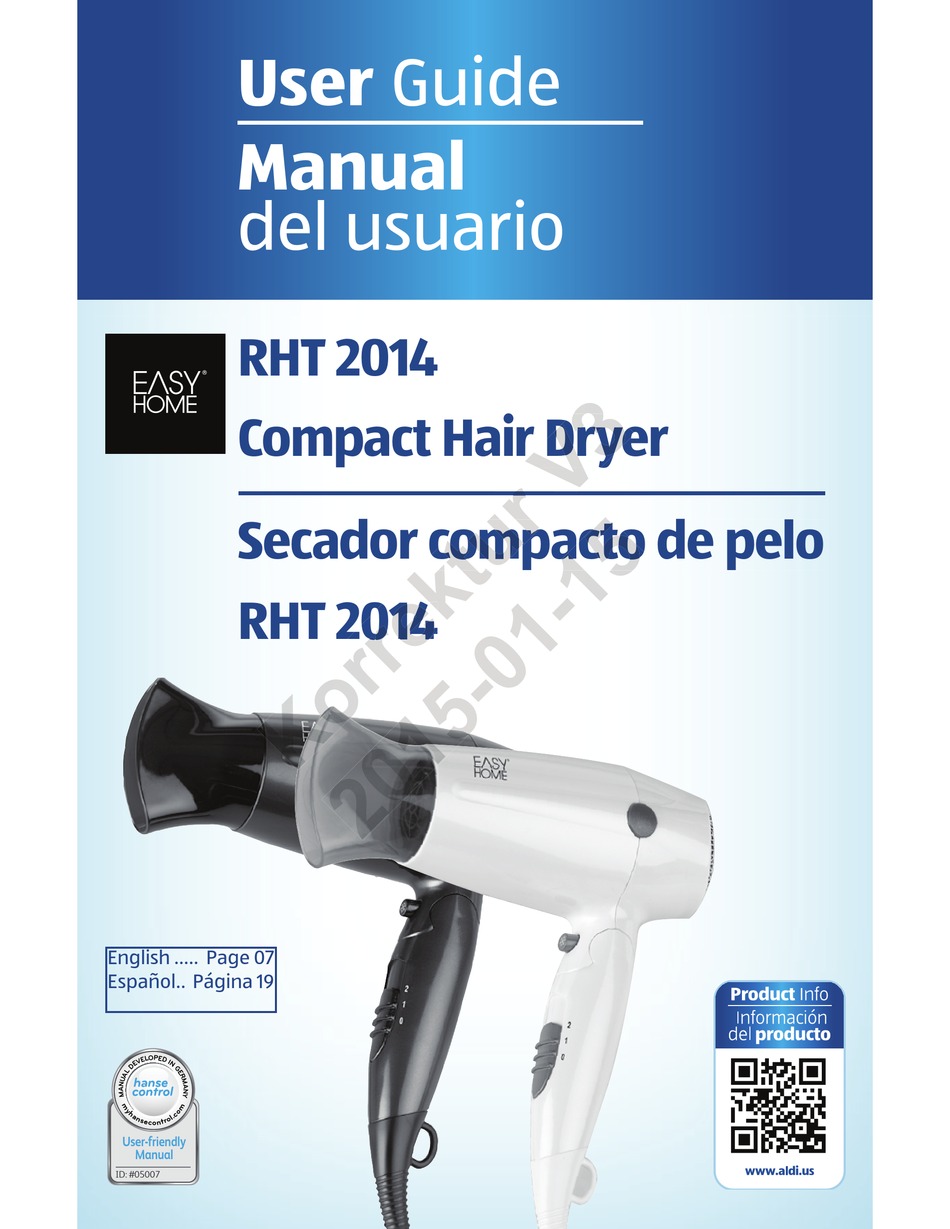 EASY@HOME RHT 2014 USER MANUAL Pdf Download | ManualsLib