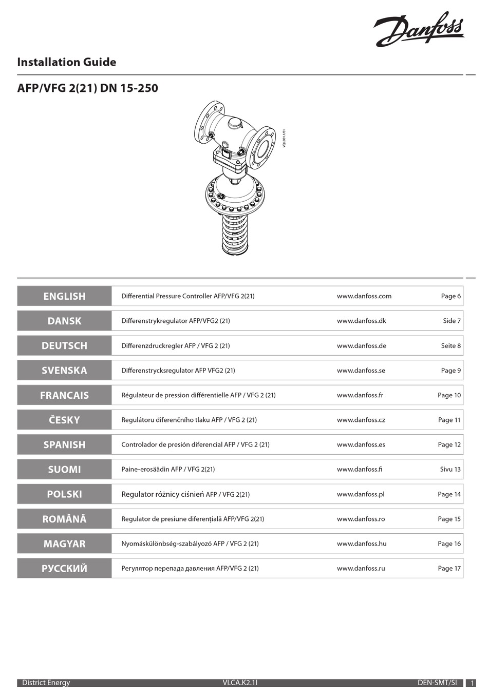 DANFOSS AFP SERIES INSTALLATION MANUAL Pdf Download | ManualsLib