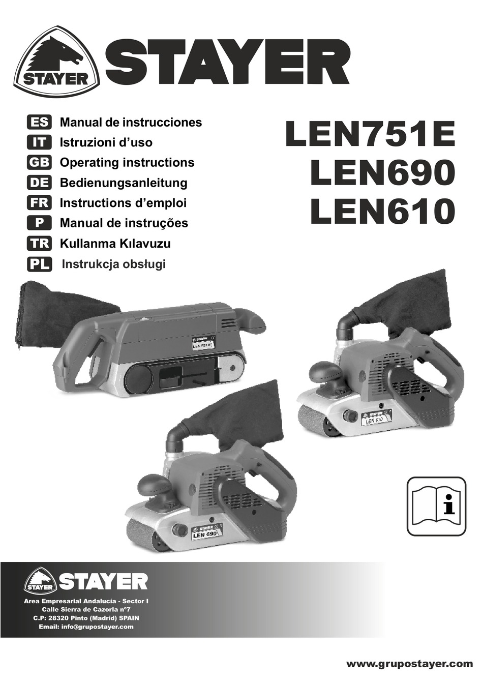 STAYER LEN751E OPERATING INSTRUCTIONS Pdf Download | ManualsLib