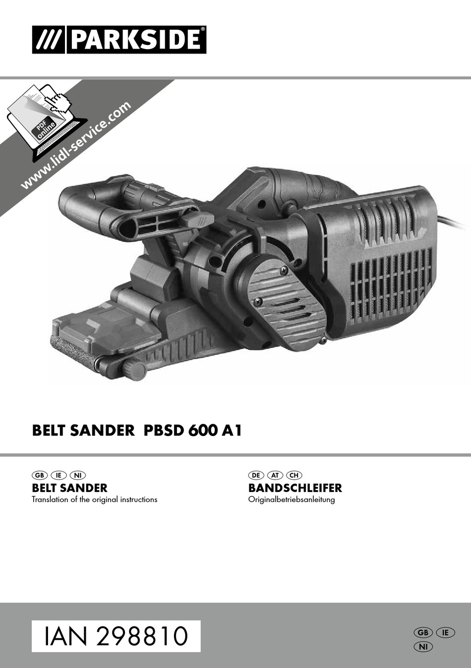 parkside pbs 600 a1
