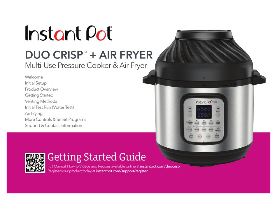 Instant Pot Duo Crisp + Air Fryer Guide 