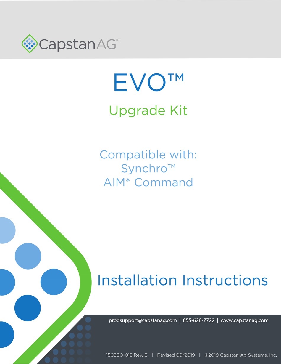 CAPSTANAG EVO INSTALLATION INSTRUCTIONS MANUAL Pdf Download ManualsLib