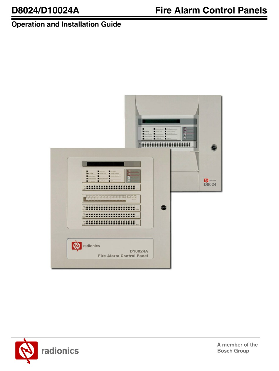 BOSCH RADIONICS D8024 OPERATION AND INSTALLATION MANUAL Pdf Download