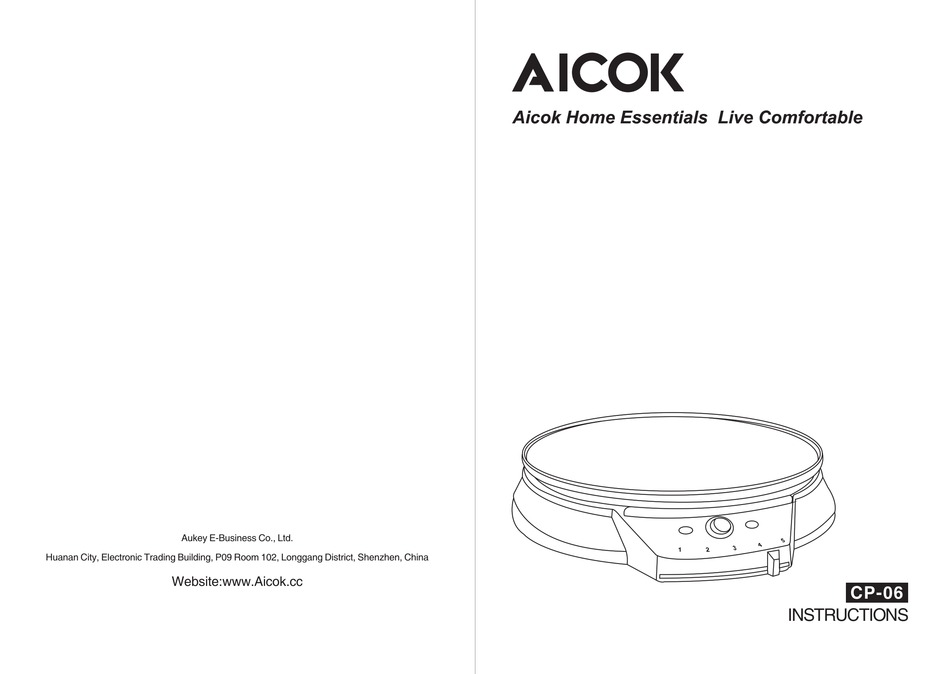 Aicok Cp 06 Instructions Manual Pdf Download Manualslib