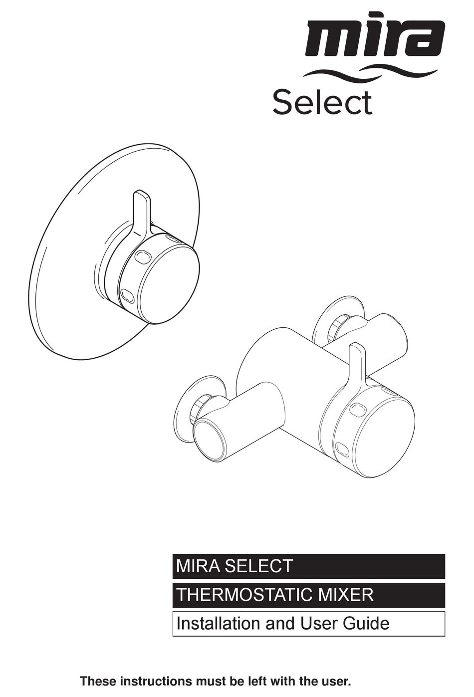 MIRA SELECT INSTALLATION AND USER MANUAL Pdf Download ManualsLib