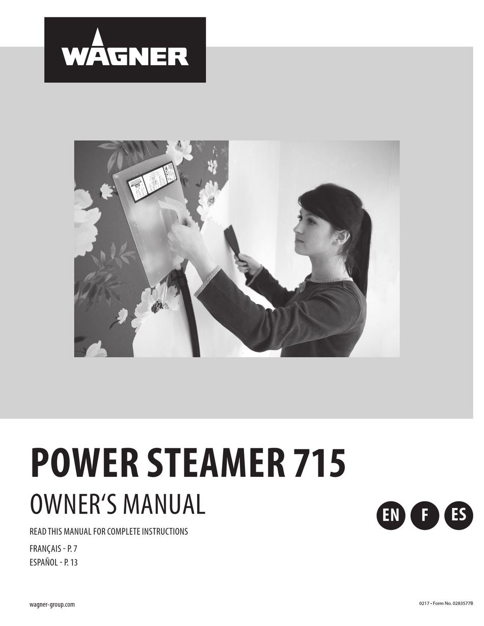 WAGNER POWER STEAMER 715 OWNER'S MANUAL Pdf Download ManualsLib