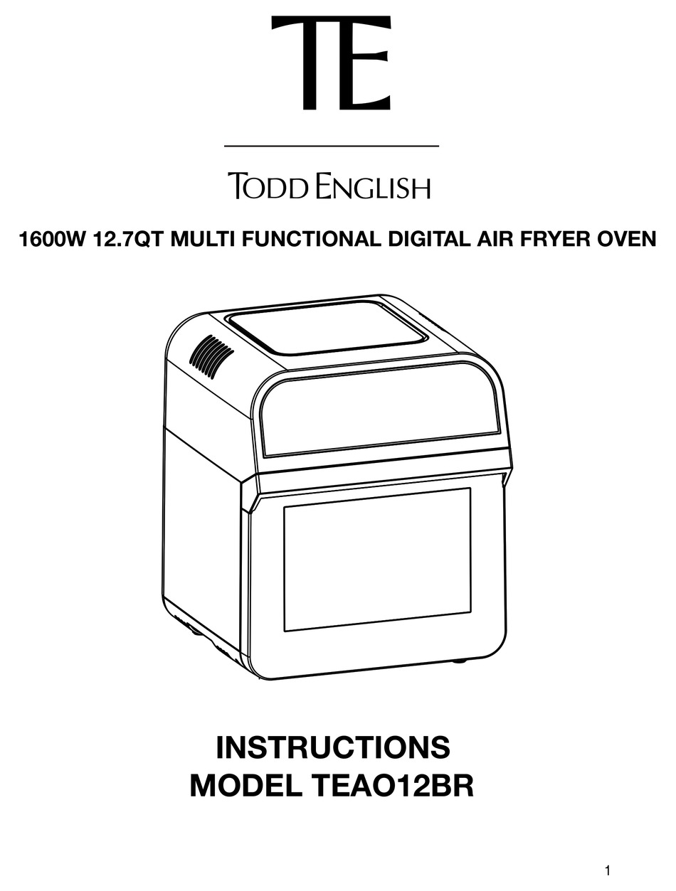 AUMATE XB2612C Air Fryer Toaster Oven Instruction Manual