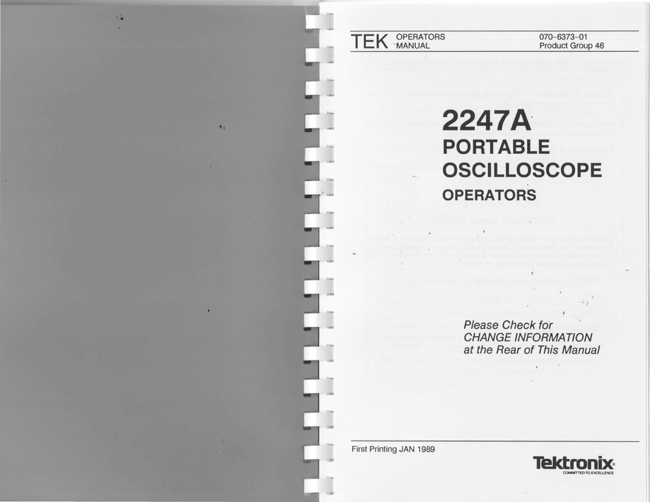 Operating Manuals CD 17"x11" A3 Diagrams Tektronix 2247A Oscilloscope Service 
