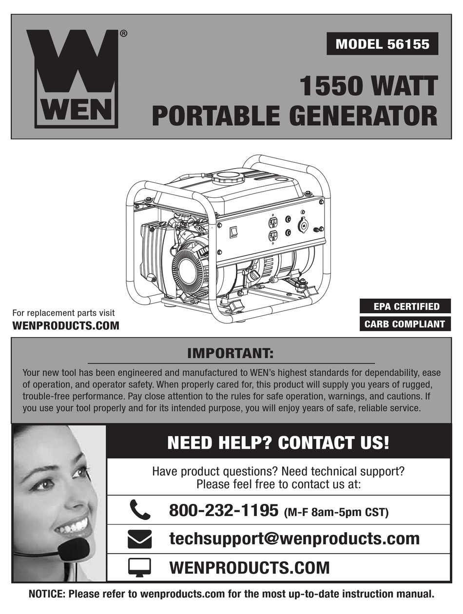 WEN 56155 MANUAL Pdf Download | ManualsLib