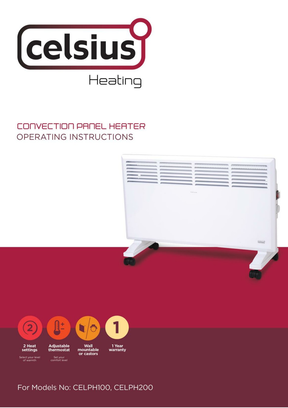 celsius convector heater