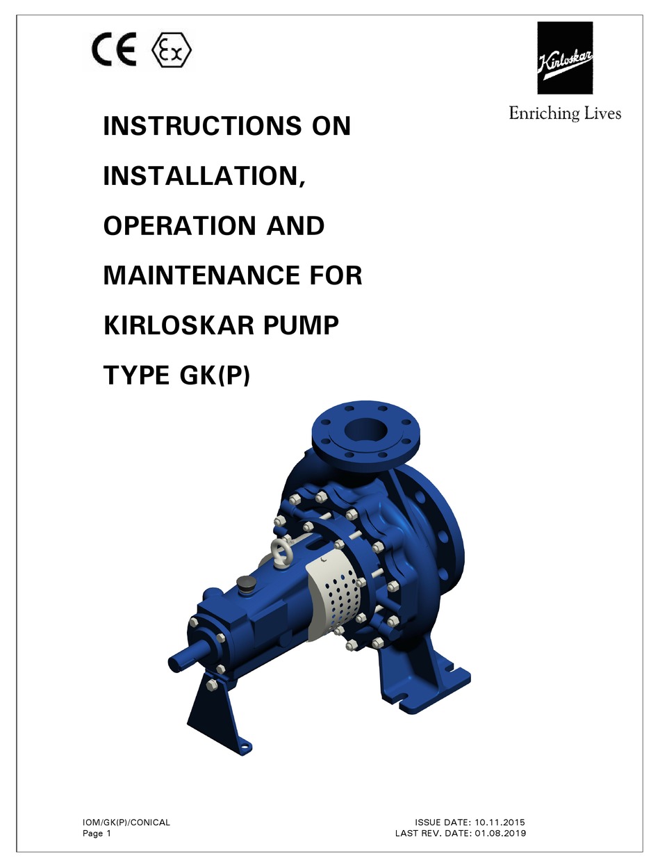 kirloskar-gk-series-instruction-on-installation-operation-and