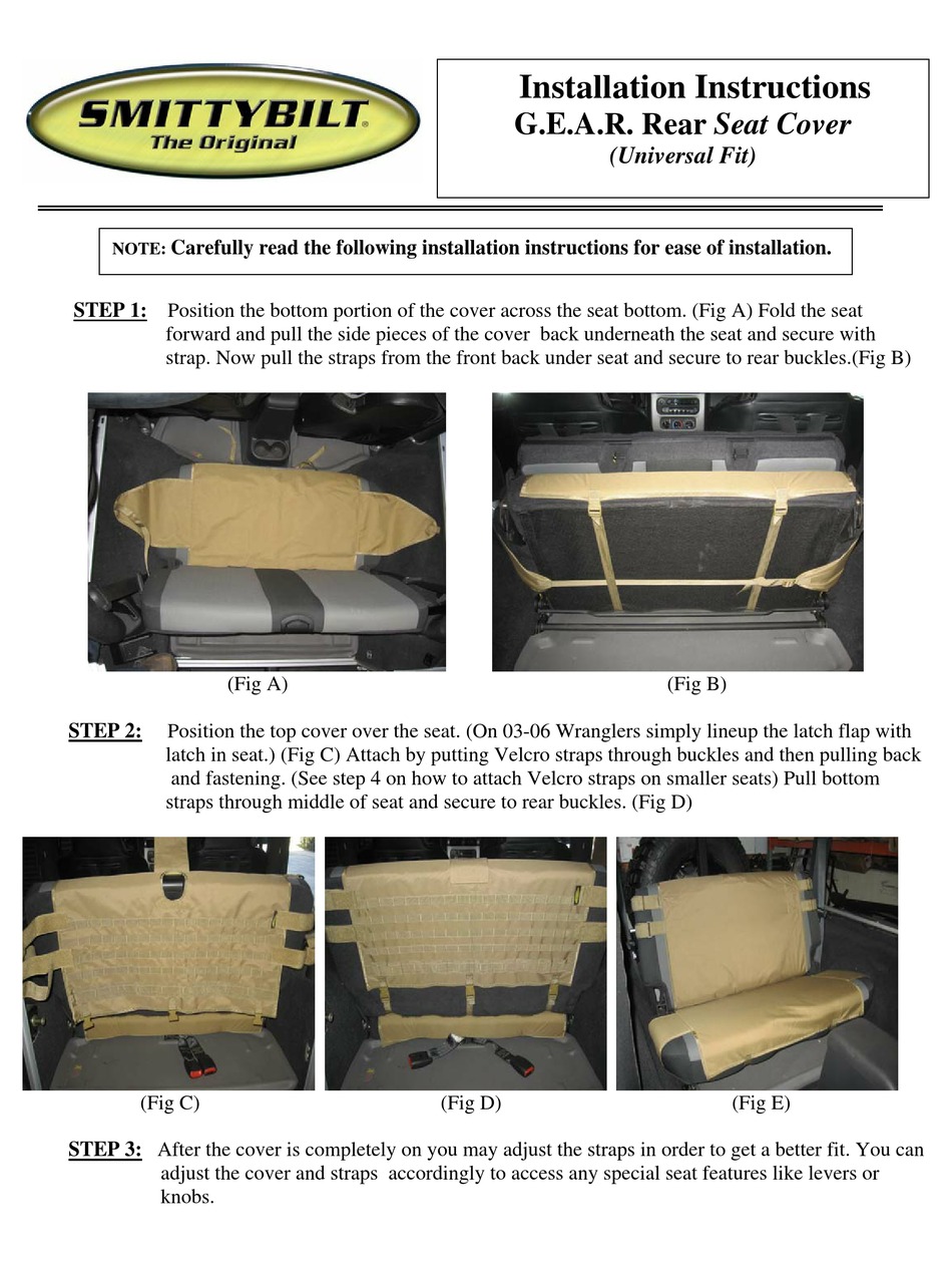 SMITTYBILT 5660224 INSTALLATION INSTRUCTIONS Pdf Download ManualsLib