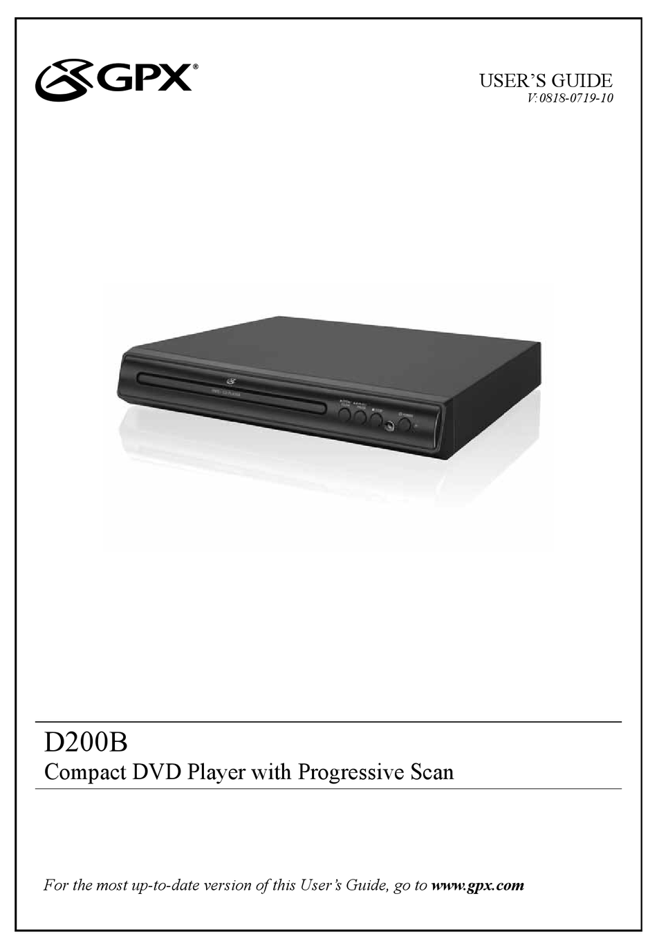 GPX D200B USER MANUAL Pdf Download ManualsLib