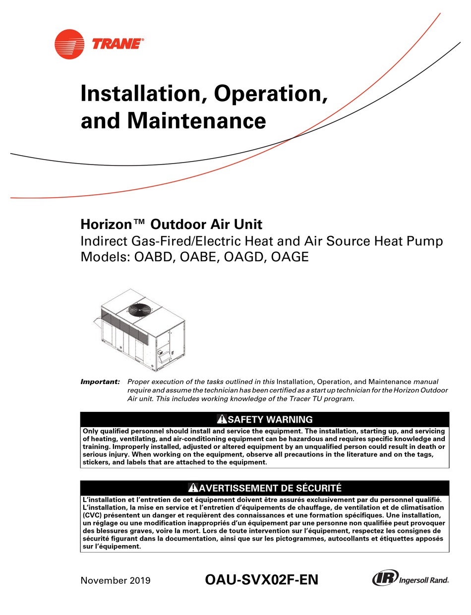 Installation operation manual