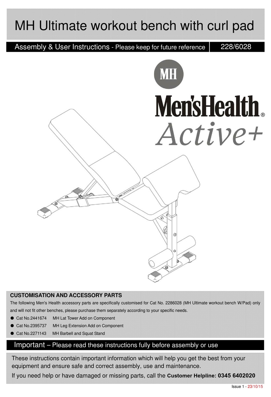 men's health folding workout bench instructions